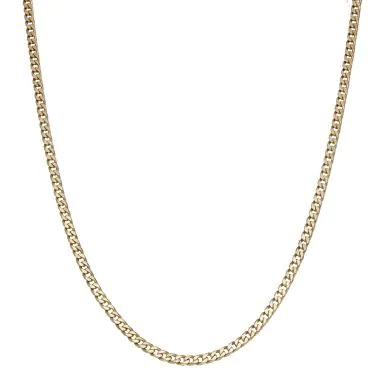 Pre-Owned 9ct Yellow Gold 18" Curb Chain Necklace