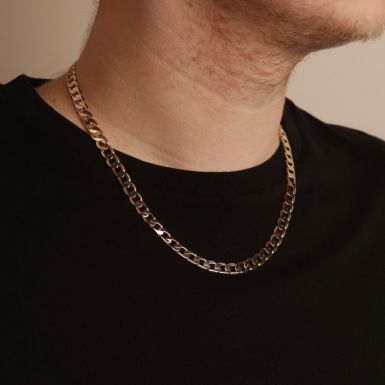 Pre-Owned 9ct Yellow Gold 20" Curb Chain Necklace