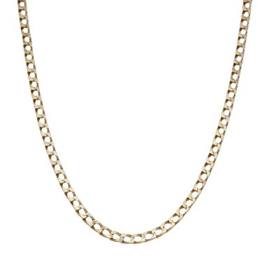 Pre-Owned 9ct Yellow Gold 26" Square Curb Chain Necklace