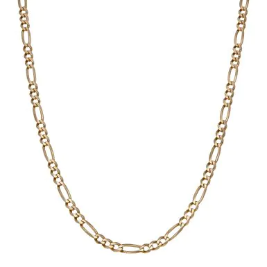 Pre-Owned 9ct Yellow Gold 21" Figaro Chain Necklace