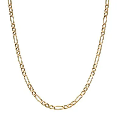 Pre-Owned 9ct Yellow Gold 20" Figaro Chain Necklace