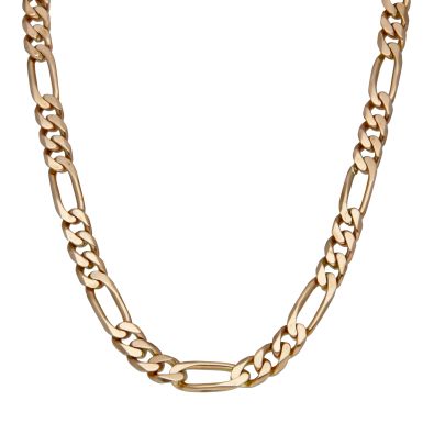 Pre-Owned 9ct Yellow Gold 26" Heavy Figaro Chain Necklace