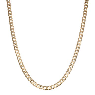 Pre-Owned 9ct Yellow Gold 19" Curb Chain Necklace