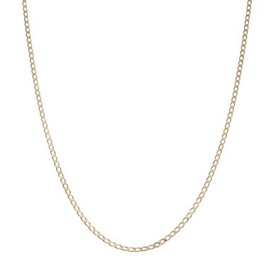 Pre-Owned 9ct Yellow Gold 18" Curb Chain Necklace