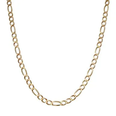 Pre-Owned 9ct Yellow Gold 20" Figaro Chain Necklace