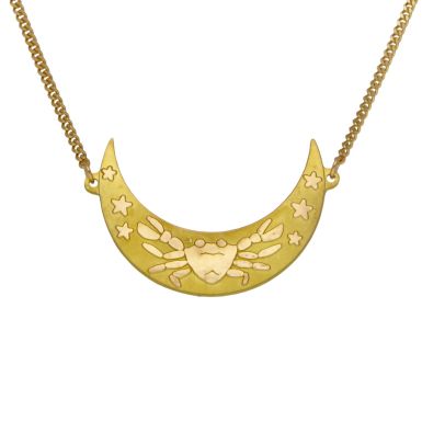 Pre-Owned 18ct Yellow Gold 15" Cancer Crab Horoscope Necklace