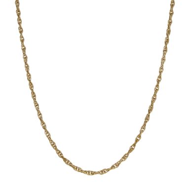 Pre-Owned 9ct Yellow Gold 24" P.O.W Twist Link Chain Necklace
