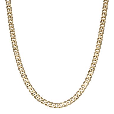 Pre-Owned 9ct Yellow Gold 24" Heavy Curb Chain Necklace