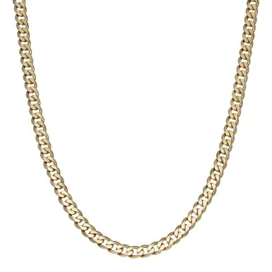 Pre-Owned 9ct Yellow Gold 24" Heavy Curb Chain Necklace