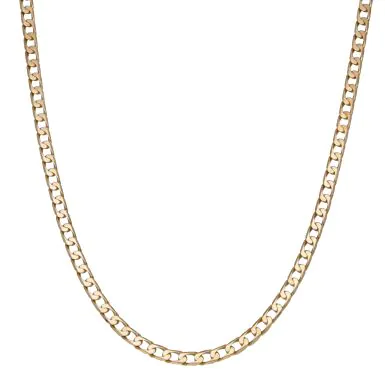 Pre-Owned 9ct Yellow Gold 18" Curb Chain Necklace