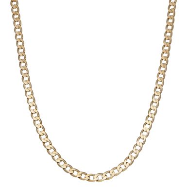 Pre-Owned 9ct Yellow Gold 22" Curb Chain Necklace