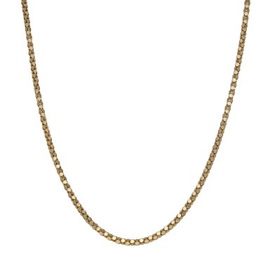 Pre-Owned 9ct Yellow Gold 20" Popcorn Link Necklace