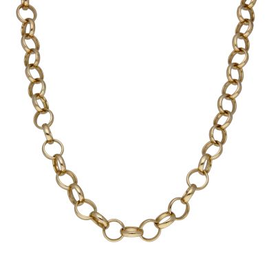 Pre-Owned 9ct Gold 25" Solid Polished Belcher Chain Necklace