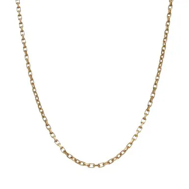 Pre-Owned 9ct Gold 18" Diamond-Cut Belcher Chain Necklace