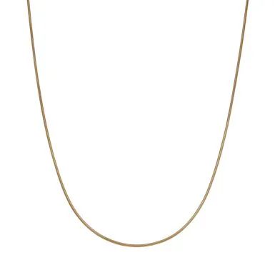 Pre-Owned 9ct Yellow Gold 18" Snake Chain Necklace