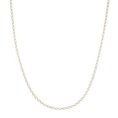 Pre-Owned 9ct Yellow Gold 20" Open Oval Curb Chain Necklace