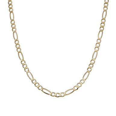Pre-Owned 9ct Yellow Gold 17.5" Figaro Chain Necklace