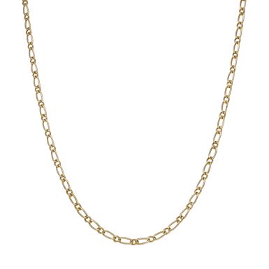 Pre-Owned 9ct Yellow Gold 1:1 Long & Short Link Chain Necklace
