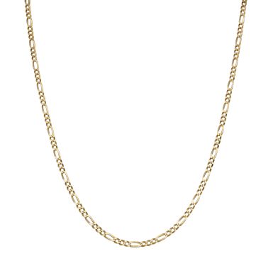 Pre-Owned 9ct Yellow Gold 21" Figaro Chain Necklace