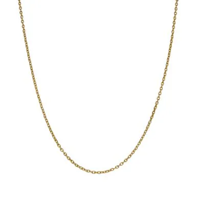 Pre-Owned 9ct Yellow Gold 17" Cable Link Chain Necklace