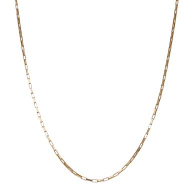 Pre-Owned 9ct Yellow Gold 18" Paper Link Chain Necklace