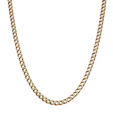 Pre-Owned 9ct Yellow Gold 25.5" Curb Chain Necklace