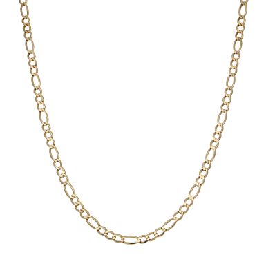 Pre-Owned 9ct Yellow Gold 22" Figaro Chain Necklace