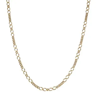 Pre-Owned 9ct Yellow Gold 22" Fancy Link Chain Necklace