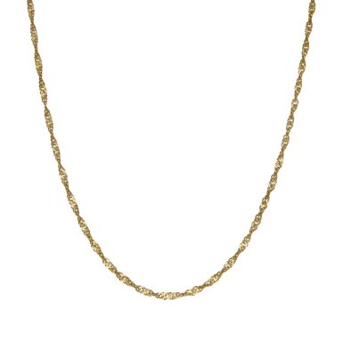 Pre-Owned 9ct Yellow Gold 18" P.O.W Twist Link Chain Necklace