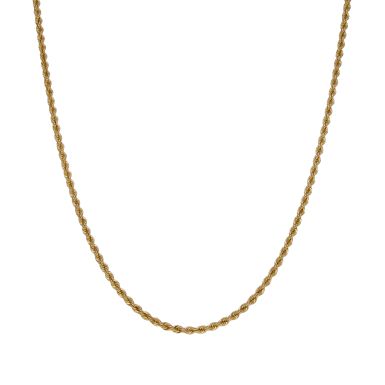 Pre-Owned 9ct Yellow Gold 28" Rope Chain Necklace