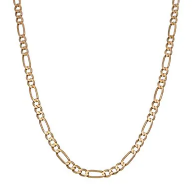 Pre-Owned 9ct Yellow Gold 20" Figaro Chain Necklace