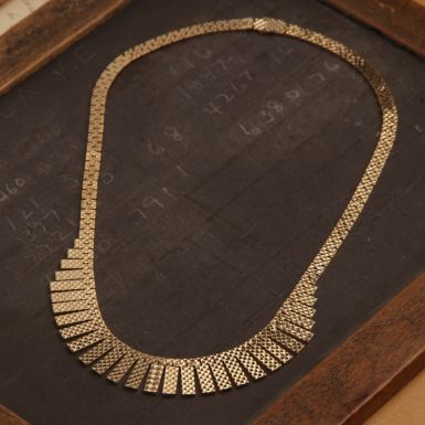 Pre-Owned Vintage 1964 9ct Yellow Gold Cleopatra Style Necklet
