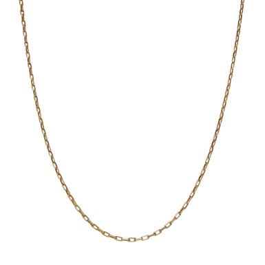 Pre-Owned 9ct Gold 18.5" Diamond-Cut Belcher Chain Necklace