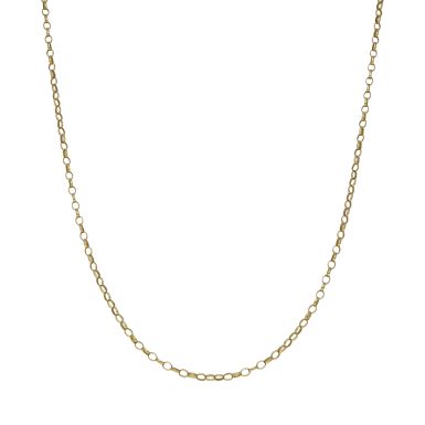 Pre-Owned 9ct Yellow Gold 20" Oval Belcher Chain Necklace