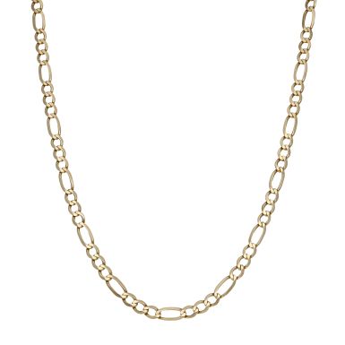 Pre-Owned 9ct Yellow Gold 22" Figaro Chain Necklace