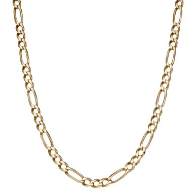 Pre-Owned 9ct Yellow Gold 24" Heavy Figaro Chain Necklace