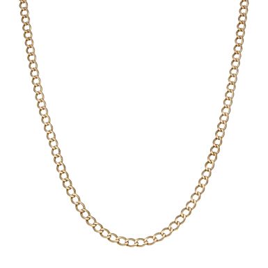 Pre-Owned 9ct Yellow Gold 24" Curb Chain Necklace