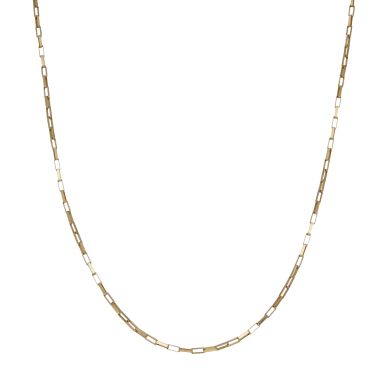 Pre-Owned 9ct Yellow Gold 24" Paper Link Chain Necklace