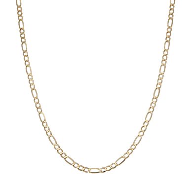 Pre-Owned 9ct Yellow Gold 20.5" Figaro Chain Necklace