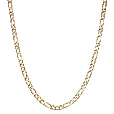 Pre-Owned 9ct Yellow Gold 21" Figaro Chain Necklace