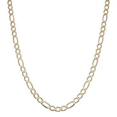 Pre-Owned 9ct Yellow Gold 20" Figaro Chain Necklace