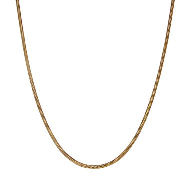 Pre-Owned 9ct Yellow Gold 18" Snake Link Chain Necklace