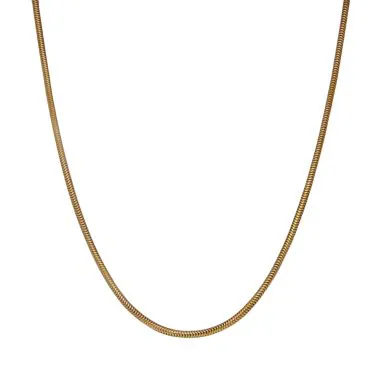 Pre-Owned 9ct Yellow Gold 18" Snake Link Chain Necklace