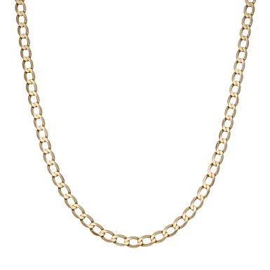 Pre-Owned 9ct Yellow Gold 25" Curb Chain Necklace