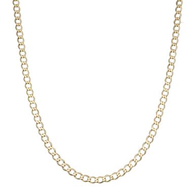 Pre-Owned 9ct Yellow Gold 24.5" Curb Chain Necklace