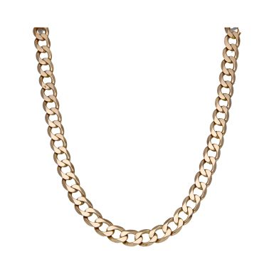 Pre-Owned 9ct Yellow Gold 20 Inch Solid Curb Chain Necklace