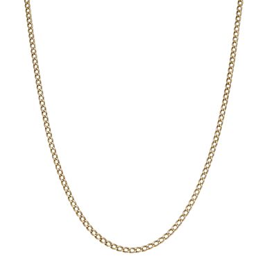 Pre-Owned 9ct Yellow Gold 19" Hollow Curb Chain Necklace