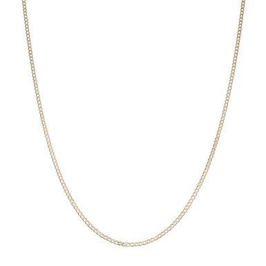 Pre-Owned 9ct Yellow Gold 18" Slim Link Curb Chain Necklace