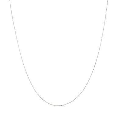 Pre-Owned 18ct White Gold 20" Fine Curb Chain Necklace