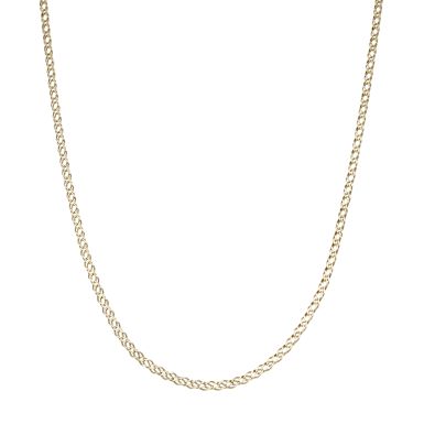 Pre-Owned 9ct Yellow Gold 19" Double Curb Chain Necklace